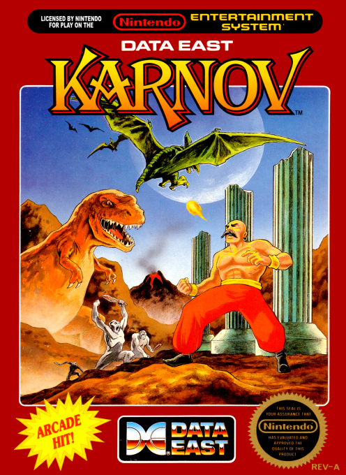 Karnov box art for Famicom
